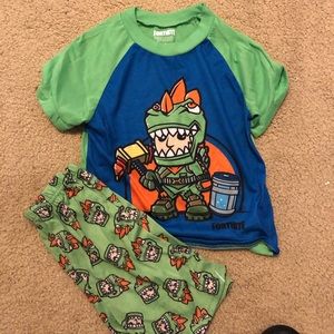 Kids fortnite pj set and Mario pj bottoms